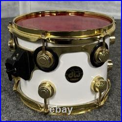 Used DW Collectors 5pc Maple Drum Set White Finish Ply withGold Hardware Good