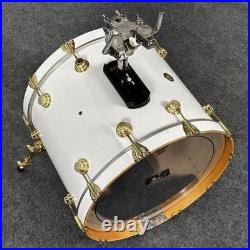 Used DW Collectors 5pc Maple Drum Set White Finish Ply withGold Hardware Good