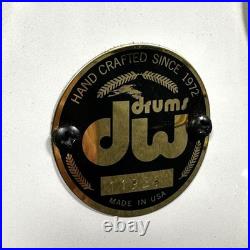 Used DW Collectors 5pc Maple Drum Set White Finish Ply withGold Hardware Good