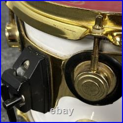Used DW Collectors 5pc Maple Drum Set White Finish Ply withGold Hardware Good Used DW Collectors 5pc Maple Drum Set White Finish Ply withGold Hardware Good