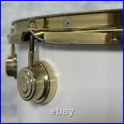 Used DW Collectors 5pc Maple Drum Set White Finish Ply withGold Hardware Good