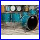 Used-DW-Collectors-Birch-Mahogany-5pc-Drum-Set-Teal-Glass-Excellent-01-avk