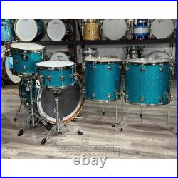 Used DW Collectors Birch/Mahogany 5pc Drum Set Teal Glass Excellent
