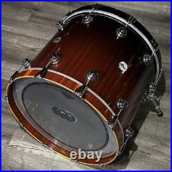 Used DW Collectors Maple/Mahogany 4pc Drum Set Candy Black Fade Good-DCP