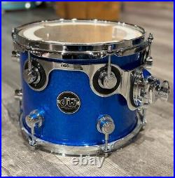 Used DW Performance 3pc Drum Set Blue Sparkle