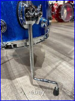 Used DW Performance 3pc Drum Set Blue Sparkle