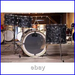 Used DW Performance 4pc Drum Set 22/10/12/16 Black Diamond FinishPly -DCP