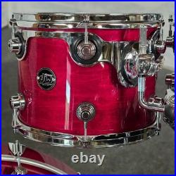 Used DW Performance 5pc Drum Set Cherry Stain Very Good