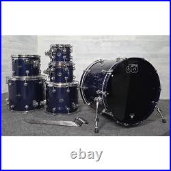 Used DW Performance 6pc Drum Set Roadster Blue Metallic Very Good