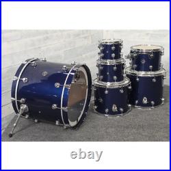 Used DW Performance 6pc Drum Set Roadster Blue Metallic Very Good