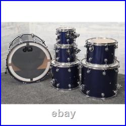 Used DW Performance 6pc Drum Set Roadster Blue Metallic Very Good