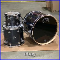 Used DW Performance Drum Set 20/10/14 Ebony Stain Excellent