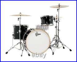Used Gretsch Drums Catalina Club 3-pc Shell Pack with24 Kick Piano Black