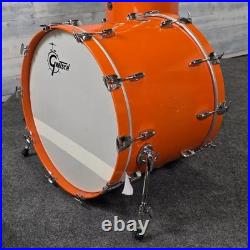 Used Gretsch USA Custom 4pc Drum Set Orange Gloss Very Good