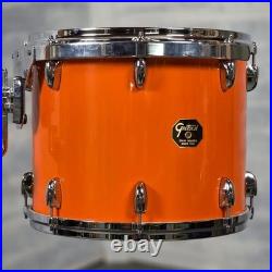 Used Gretsch USA Custom 4pc Drum Set Orange Gloss Very Good