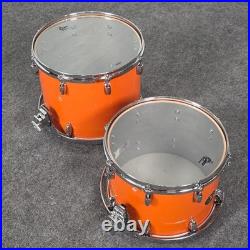 Used Gretsch USA Custom 4pc Drum Set Orange Gloss Very Good