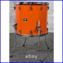 Used Gretsch USA Custom 4pc Drum Set Orange Gloss Very Good