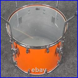 Used Gretsch USA Custom 4pc Drum Set Orange Gloss Very Good