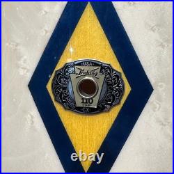 Used Ludwig 110th Anniversary Legacy Mahogany 3pc Fab Drum Set Diamond Flash