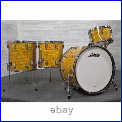 Used Ludwig Classic Maple 4pc Drum Set Citrus Mod Very Good