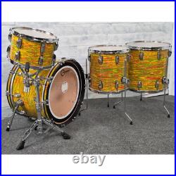 Used Ludwig Classic Maple 4pc Drum Set Citrus Mod Very Good