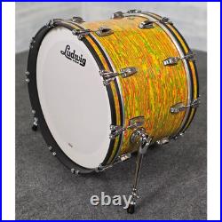 Used Ludwig Classic Maple 4pc Drum Set Citrus Mod Very Good
