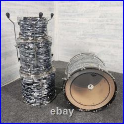 Used Ludwig Classic Maple 4pc Drum Set Vintage Black Oyster Fair Used Ludwig Classic Maple 4pc Drum Set Vintage Black Oyster Fair