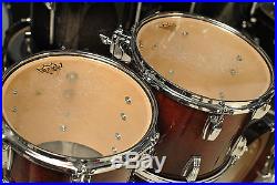 Used Ludwig Classic Maple 5pc Drum Set Mahogany Stain