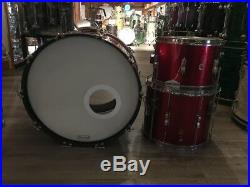 Used Ludwig Club Date Drum Set Red Sparkle (mid 60's)