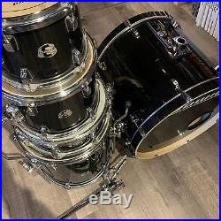 Used Ludwig Element Evolution 5pc Drum Set Black Sparkle