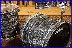 Used Ludwig Keystone X Drum Set, Vintage Black Oyster
