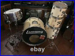 Used Ludwig Maple 5pc Shell Pack Vintage Drum Kit By Ludwig