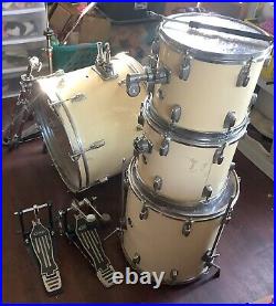 Used Ludwig Maple 5pc Shell Pack Vintage Drum Kit By Ludwig