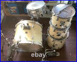 Used Ludwig Maple 5pc Shell Pack Vintage Drum Kit By Ludwig