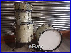 Used Ludwig Super Classic Drum Set Vintage White Oyster 13,16,22