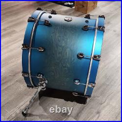 Used Mapex Saturn Evolution Hybrid 4pc Drum Set Exotic Azure Burst-DCP