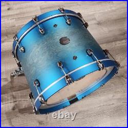 Used Mapex Saturn Evolution Hybrid 4pc Drum Set Exotic Azure Burst-DCP