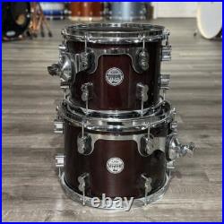 Used PDP Concept Birch 6p Drum Set Dark Brown Lacquer Very Good Used PDP Concept Birch 6p Drum Set Dark Brown Lacquer Very Good