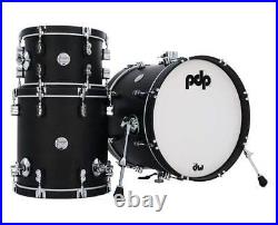 Used PDP Concept Classic Series 3-pc Maple Bop Shell Pack Ebony withEbony Hoops