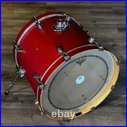 Used Pacific FS Series 4pc Drum Set Red Stain Very Good-DCP