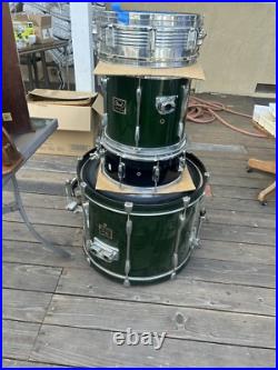 Used Partial Pearl Export 4pc Drum Set Black Good San diego local Pick Up OB