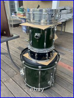 Used Partial Pearl Export 4pc Drum Set Black Good San diego local Pick Up OB