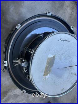 Used Partial Pearl Export 4pc Drum Set Black Good San diego local Pick Up OB