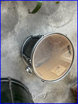 Used Partial Pearl Export 4pc Drum Set Black Good San diego local Pick Up OB