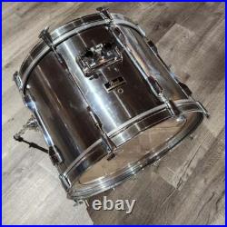 Used Pearl Export 6pc Drum Set Smoky Chrome'80s-Era Good Used Pearl Export 6pc Drum Set Smoky Chrome'80s-Era Good