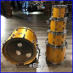 Used Pearl Masters Studio 5pc Drum Set Antique Gold