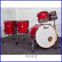 Used Pearl Professional Maple 5pc Drum Set Sequoia Red Very Good