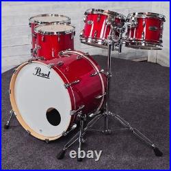 Used Pearl Professional Maple 5pc Drum Set Sequoia Red Very Good