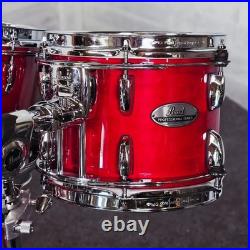 Used Pearl Professional Maple 5pc Drum Set Sequoia Red Very Good