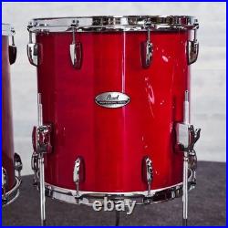 Used Pearl Professional Maple 5pc Drum Set Sequoia Red Very Good